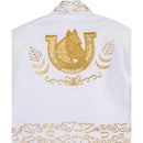 Traje Charro Blanco Detalles plata, Men's White Charro Suit