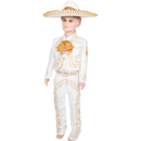 Traje Charro Blanco Detalles plata, Men's White Charro Suit