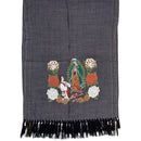 Rebozo Mexicano Virgen Maria imp-73421-grey