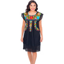 Vestido artesanal bordado de algodón imp-77137