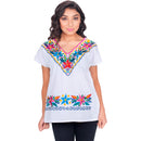 Blusa artesanal bordada de algodón imp-77169