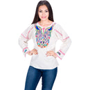 Blusa artesanal bordada de algodón imp-77171