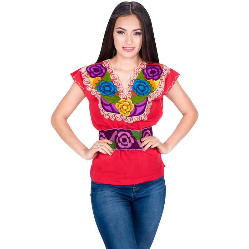Blusas Artesanales Cinto Para Blusa Mexicana Blusa Mexicana