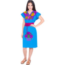 Vestido bordado estilo Chiapas imp-78014